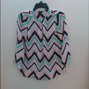 Chevron colorful blouse
